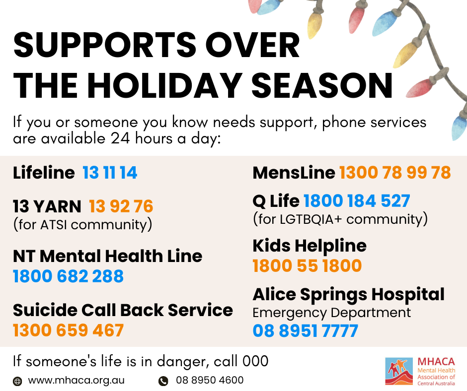 Supports over the holiday season