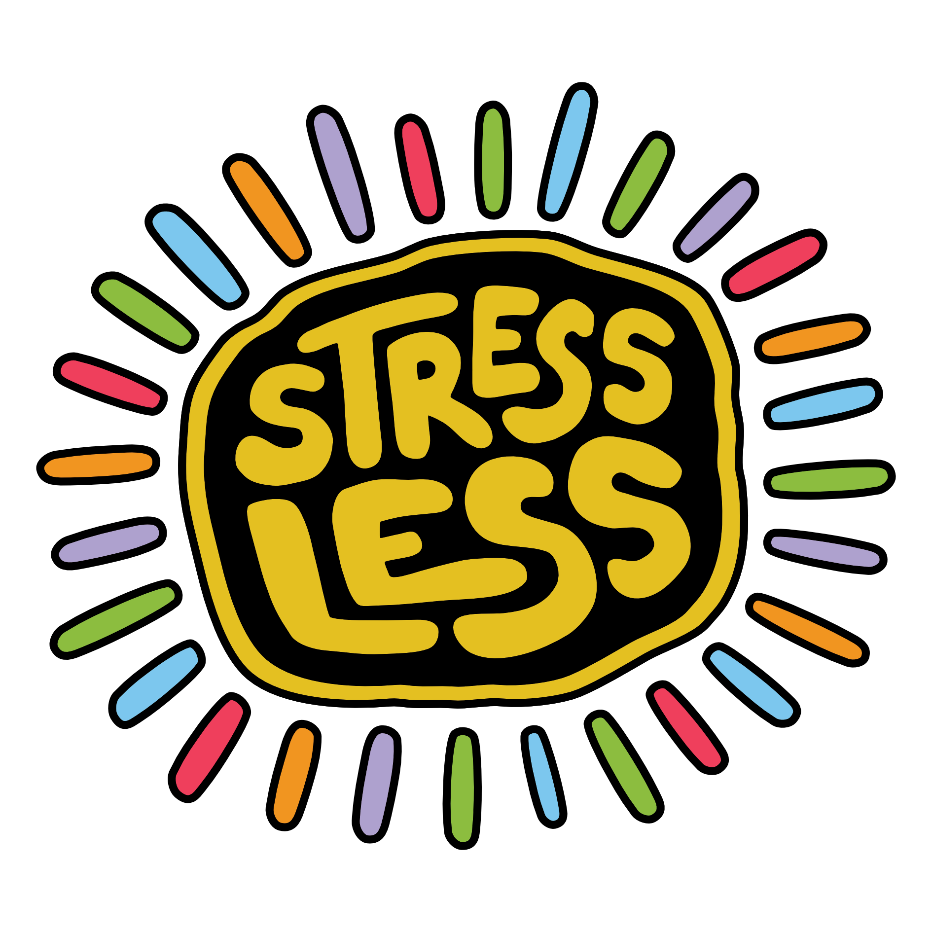 MRG_2023_STRESS LESS LOGO – Colour Fill_Black Outline 4